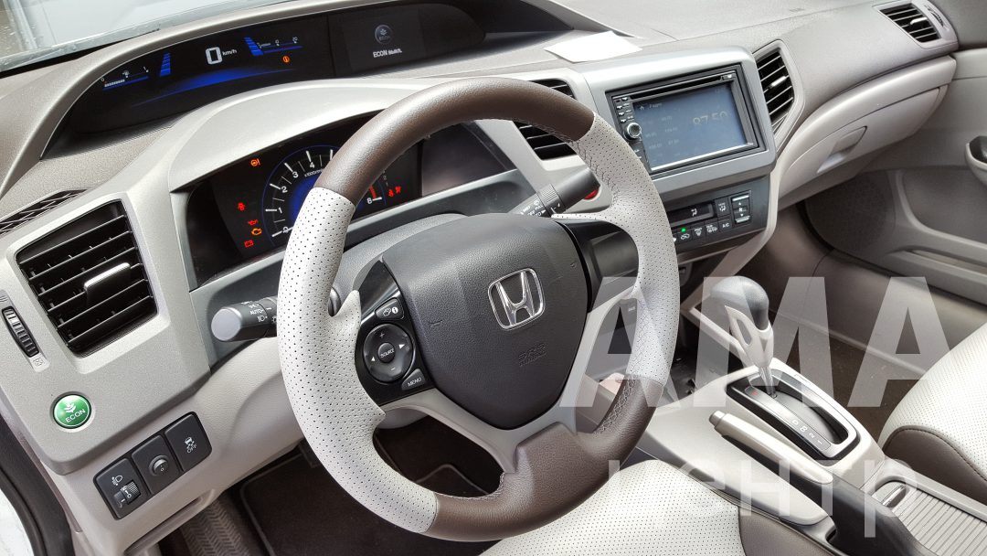 Комплексная перетяжка салона и потолка Honda civic