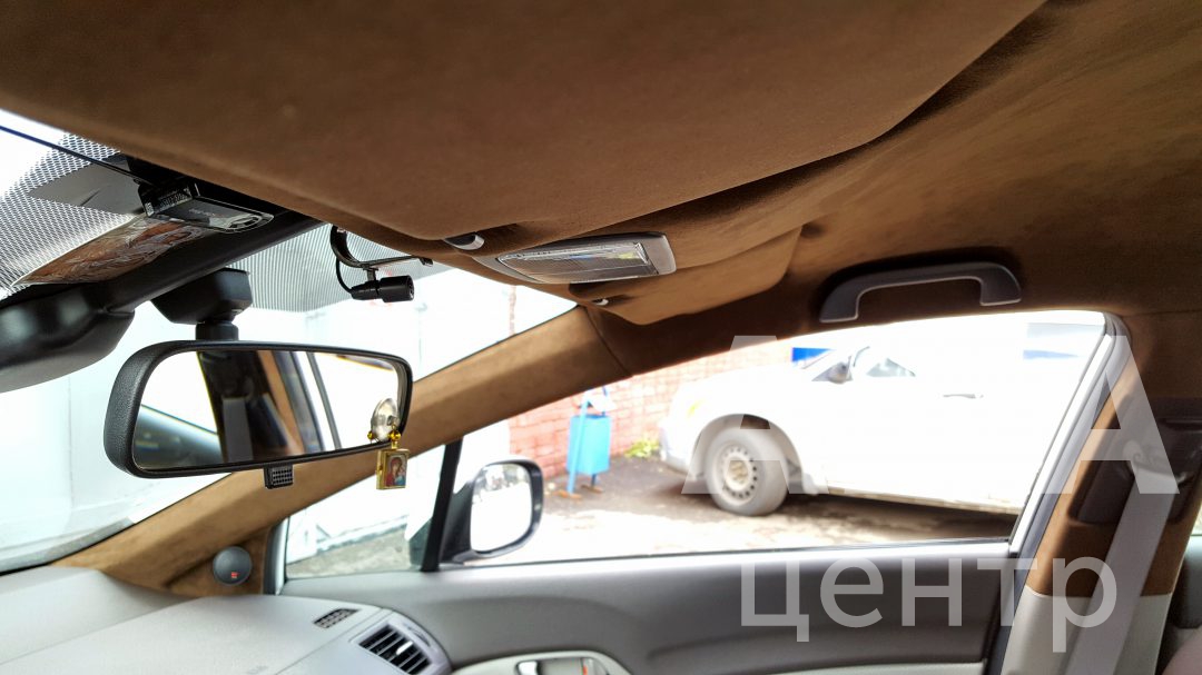 Комплексная перетяжка салона и потолка Honda civic